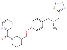 N-methyl-1-(4-{[1-(2-pyridinylcarbonyl)-3-piperidinyl]methoxy}phenyl)-N-(1,3-thiazol-2-ylmethyl)methanamine