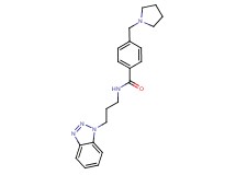 N-[3-(1H-1,2,3-benzotriazol-1-yl)propyl]-4-(pyrrolidin-1-ylmethyl)benzamide