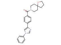 8-[4-(1-phenyl-1H-imidazol-4-yl)benzoyl]-1-oxa-8-azaspiro[4.5]decane
