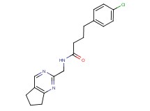 4-(4-chlorophenyl)-N-(6,7-dihydro-5H-cyclopenta[d]pyrimidin-2-ylmethyl)butanamide