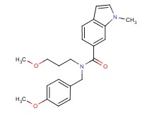 N-(4-methoxybenzyl)-N-(3-methoxypropyl)-1-methyl-1H-indole-6-carboxamide