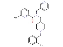 6-methyl-N-{[1-(2-methylbenzyl)-4-piperidinyl]methyl}-N-(3-pyridinylmethyl)-2-pyridinecarboxamide