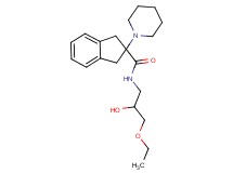 N-(3-ethoxy-2-hydroxypropyl)-2-(1-piperidinyl)-2-indanecarboxamide