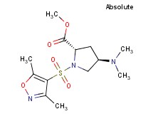 methyl (2S,4R)-4-(dimethylamino)-1-[(3,5-dimethylisoxazol-4-yl)sulfonyl]pyrrolidine-2-carboxylate