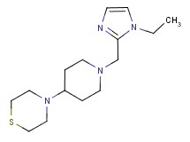 4-{1-[(1-ethyl-1H-imidazol-2-yl)methyl]piperidin-4-yl}thiomorpholine