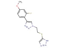 4-(2-fluoro-4-methoxyphenyl)-1-[2-(1H-1,2,3-triazol-5-ylthio)ethyl]-1H-1,2,3-triazole
