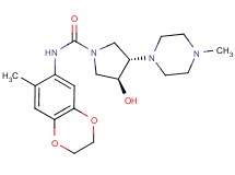(3S*,4S*)-3-hydroxy-N-(7-methyl-2,3-dihydro-1,4-benzodioxin-6-yl)-4-(4-methylpiperazin-1-yl)pyrrolidine-1-carboxamide