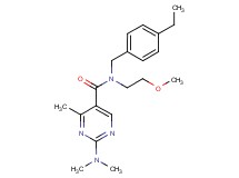 2-(dimethylamino)-N-(4-ethylbenzyl)-N-(2-methoxyethyl)-4-methylpyrimidine-5-carboxamide