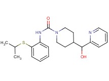 4-[hydroxy(pyridin-2-yl)methyl]-N-[2-(isopropylthio)phenyl]piperidine-1-carboxamide