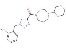 1-cyclohexyl-4-{[1-(2-methylbenzyl)-1H-1,2,3-triazol-4-yl]carbonyl}-1,4-diazepane