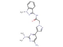 2-{4-[6-amino-2-(dimethylamino)pyrimidin-4-yl]-1H-pyrazol-1-yl}-N-(1-methyl-1H-indazol-3-yl)acetamide