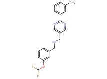 1-[3-(difluoromethoxy)phenyl]-N-{[2-(3-methylphenyl)pyrimidin-5-yl]methyl}methanamine