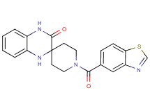 1-(1,3-benzothiazol-5-ylcarbonyl)-1',4'-dihydro-3'H-spiro[piperidine-4,2'-quinoxalin]-3'-one