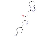 1-(cis-4-aminocyclohexyl)-N-(5,6,7,8-tetrahydro[1,2,4]triazolo[4,3-a]pyridin-3-ylmethyl)-1H-1,2,3-triazole-4-carboxamide