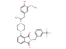 4-{4-[2-(4-hydroxy-3-methoxyphenyl)-1-methylethyl]-1-piperazinyl}-2-[3-(trifluoromethyl)benzyl]-1H-isoindole-1,3(2H)-dione