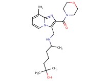 2-methyl-6-({[8-methyl-2-(4-morpholinylcarbonyl)imidazo[1,2-a]pyridin-3-yl]methyl}amino)-2-heptanol