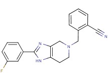2-{[2-(3-fluorophenyl)-1,4,6,7-tetrahydro-5H-imidazo[4,5-c]pyridin-5-yl]methyl}benzonitrile