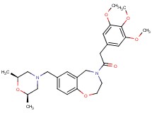 7-{[(2R*,6S*)-2,6-dimethyl-4-morpholinyl]methyl}-4-[(3,4,5-trimethoxyphenyl)acetyl]-2,3,4,5-tetrahydro-1,4-benzoxazepine