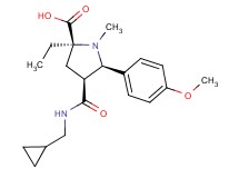 (2S*,4S*,5R*)-4-{[(cyclopropylmethyl)amino]carbonyl}-2-ethyl-5-(4-methoxyphenyl)-1-methylpyrrolidine-2-carboxylic acid