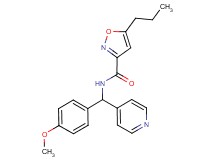 N-[(4-methoxyphenyl)(4-pyridinyl)methyl]-5-propyl-3-isoxazolecarboxamide
