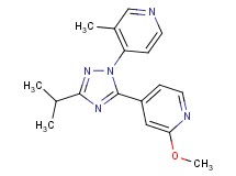 4-[3-isopropyl-1-(3-methylpyridin-4-yl)-1H-1,2,4-triazol-5-yl]-2-methoxypyridine
