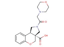 (3aR*,9bR*)-2-(morpholin-4-ylacetyl)-1,2,3,9b-tetrahydrochromeno[3,4-c]pyrrole-3a(4H)-carboxylic acid