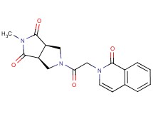 (3aR*,6aS*)-2-methyl-5-[(1-oxoisoquinolin-2(1H)-yl)acetyl]tetrahydropyrrolo[3,4-c]pyrrole-1,3(2H,3aH)-dione