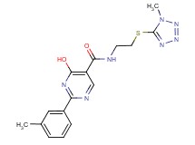 4-hydroxy-2-(3-methylphenyl)-N-{2-[(1-methyl-1H-tetrazol-5-yl)thio]ethyl}pyrimidine-5-carboxamide