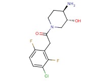 (3R*,4R*)-4-amino-1-[(3-chloro-2,6-difluorophenyl)acetyl]piperidin-3-ol
