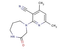 4,6-dimethyl-2-(3-oxo-1,4-diazepan-1-yl)nicotinonitrile