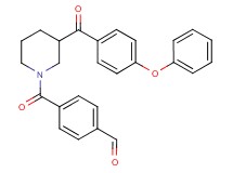 4-{[3-(4-phenoxybenzoyl)-1-piperidinyl]carbonyl}benzaldehyde