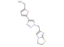 6-{[4-(5-ethyl-2-furyl)-1H-1,2,3-triazol-1-yl]methyl}-2,3-dihydroimidazo[2,1-b][1,3]thiazole