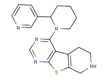 4-[2-(3-pyridinyl)-1-piperidinyl]-5,6,7,8-tetrahydropyrido[4',3':4,5]thieno[2,3-d]pyrimidine dihydrochloride