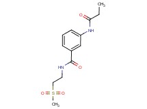 N-[2-(methylsulfonyl)ethyl]-3-(propionylamino)benzamide