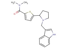 5-[1-(1H-indol-3-ylmethyl)-2-pyrrolidinyl]-N,N-dimethyl-2-thiophenecarboxamide