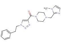 1-[(1-methyl-1H-imidazol-2-yl)methyl]-4-{[1-(2-phenylethyl)-1H-1,2,3-triazol-4-yl]carbonyl}piperazine