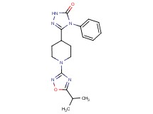5-[1-(5-isopropyl-1,2,4-oxadiazol-3-yl)piperidin-4-yl]-4-phenyl-2,4-dihydro-3H-1,2,4-triazol-3-one