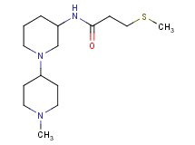 N-(1'-methyl-1,4'-bipiperidin-3-yl)-3-(methylthio)propanamide