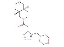 (4aS*,8aR*)-2-{[5-(4-morpholinylmethyl)-1H-tetrazol-1-yl]acetyl}decahydroisoquinoline