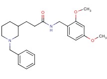 3-(1-benzyl-3-piperidinyl)-N-(2,4-dimethoxybenzyl)propanamide