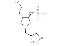 N-[rel-(3R,4S)-4-propyl-1-(1H-1,2,3-triazol-4-ylmethyl)-3-pyrrolidinyl]methanesulfonamide hydrochloride