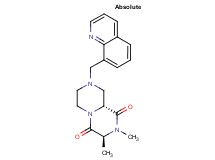 (3S,9aR)-2,3-dimethyl-8-(8-quinolinylmethyl)tetrahydro-2H-pyrazino[1,2-a]pyrazine-1,4(3H,6H)-dione