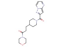 2-{[4-(3-morpholin-4-yl-3-oxopropyl)piperidin-1-yl]carbonyl}pyrazolo[1,5-a]pyrimidine