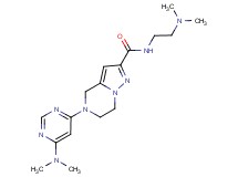 N-[2-(dimethylamino)ethyl]-5-[6-(dimethylamino)pyrimidin-4-yl]-4,5,6,7-tetrahydropyrazolo[1,5-a]pyrazine-2-carboxamide