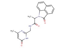 N-[(4-methyl-6-oxo-1,6-dihydropyrimidin-2-yl)methyl]-2-(2-oxobenzo[cd]indol-1(2H)-yl)propanamide