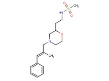 N-(2-{4-[(2E)-2-methyl-3-phenylprop-2-en-1-yl]morpholin-2-yl}ethyl)methanesulfonamide