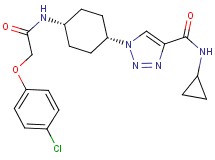 1-(cis-4-{[(4-chlorophenoxy)acetyl]amino}cyclohexyl)-N-cyclopropyl-1H-1,2,3-triazole-4-carboxamide