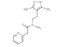 N-[2-(3,5-dimethyl-1H-pyrazol-4-yl)ethyl]-N-methyl-2-pyridin-2-ylacetamide