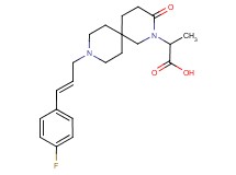 2-{9-[(2E)-3-(4-fluorophenyl)prop-2-en-1-yl]-3-oxo-2,9-diazaspiro[5.5]undec-2-yl}propanoic acid