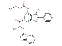 N-(imidazo[1,2-a]pyridin-3-ylmethyl)-7-[(methoxyacetyl)amino]-N,1-dimethyl-2-phenyl-1H-benzimidazole-5-carboxamide